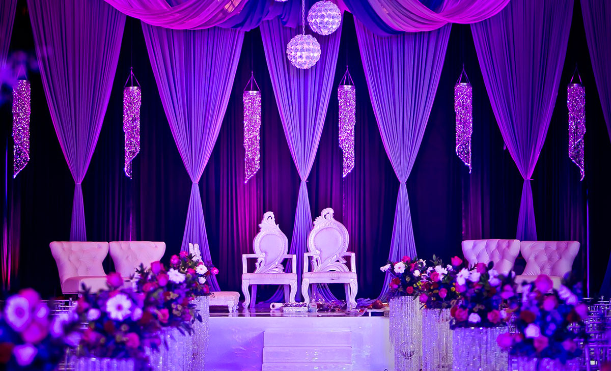 Ультрафиолетовый прожектор на свадьбе